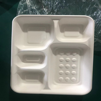 กล่องอาหารกลางวันสีขาว PVA สามารถลดน้ําได้