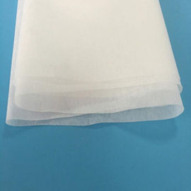 25 - 60gsm PVA น้ำที่ละลายน้ำได้ผ้าไม่ทอลายนูนสำหรับเย็บปักถักร้อย