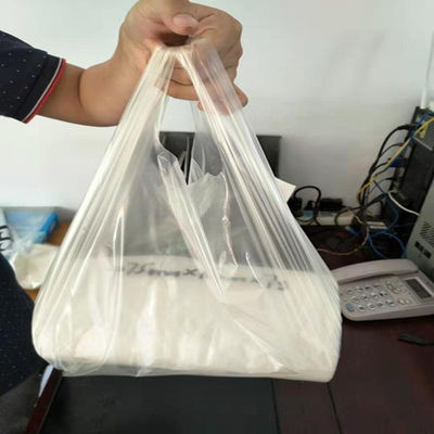 เสื้อยืดย่อยสลายได้ PVA ถุงพลาสติกที่ละลายน้ำได้ MSDS Certificated